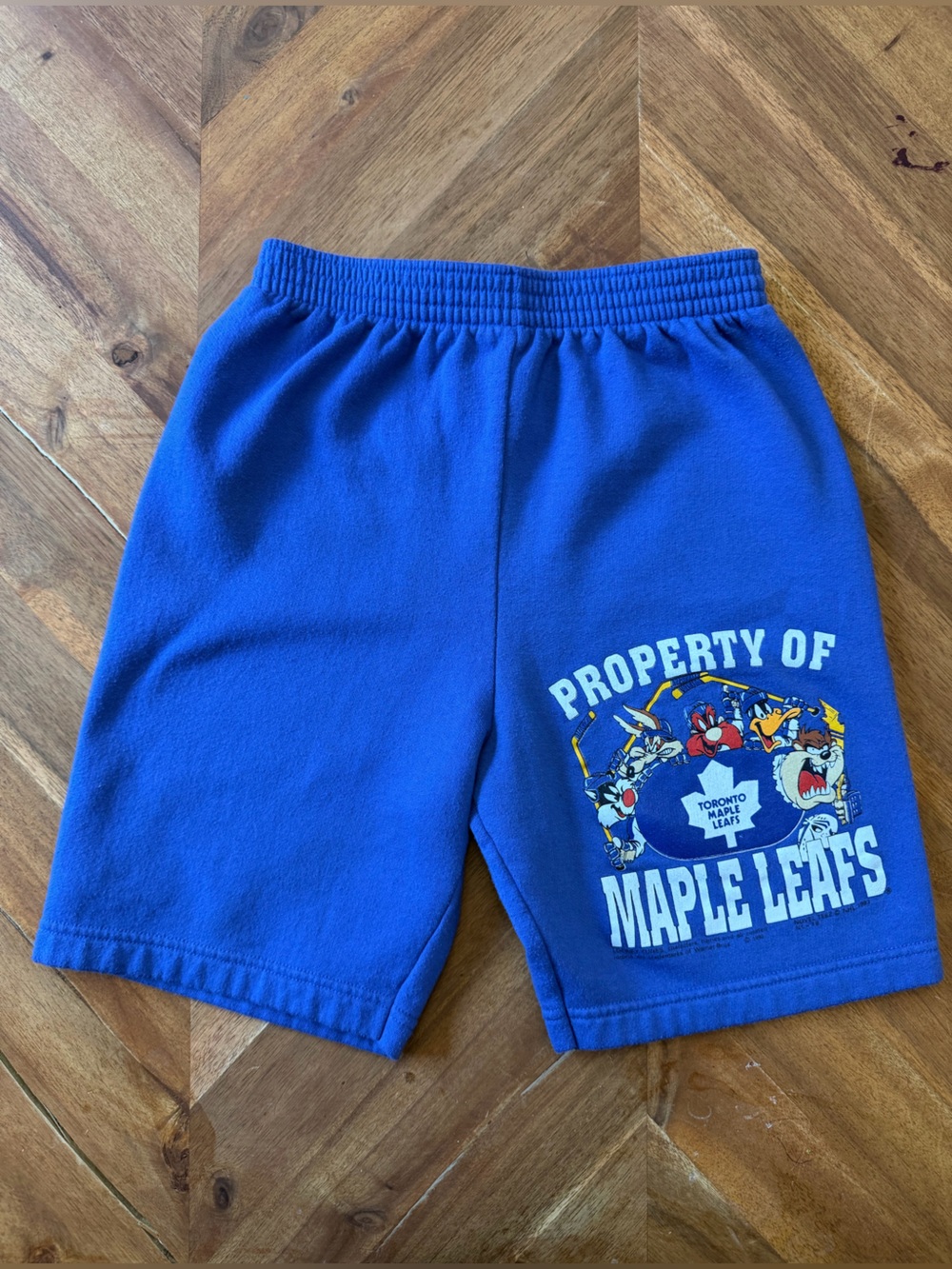 Vintage Toronto Maple Leafs Looney Tunes Shorts Youth Large Made in Canada